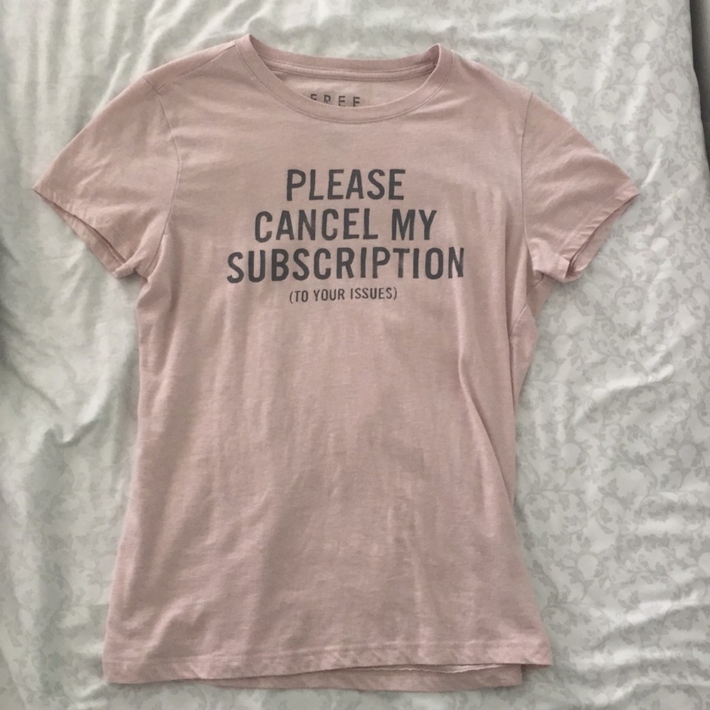 Pink graphic tee